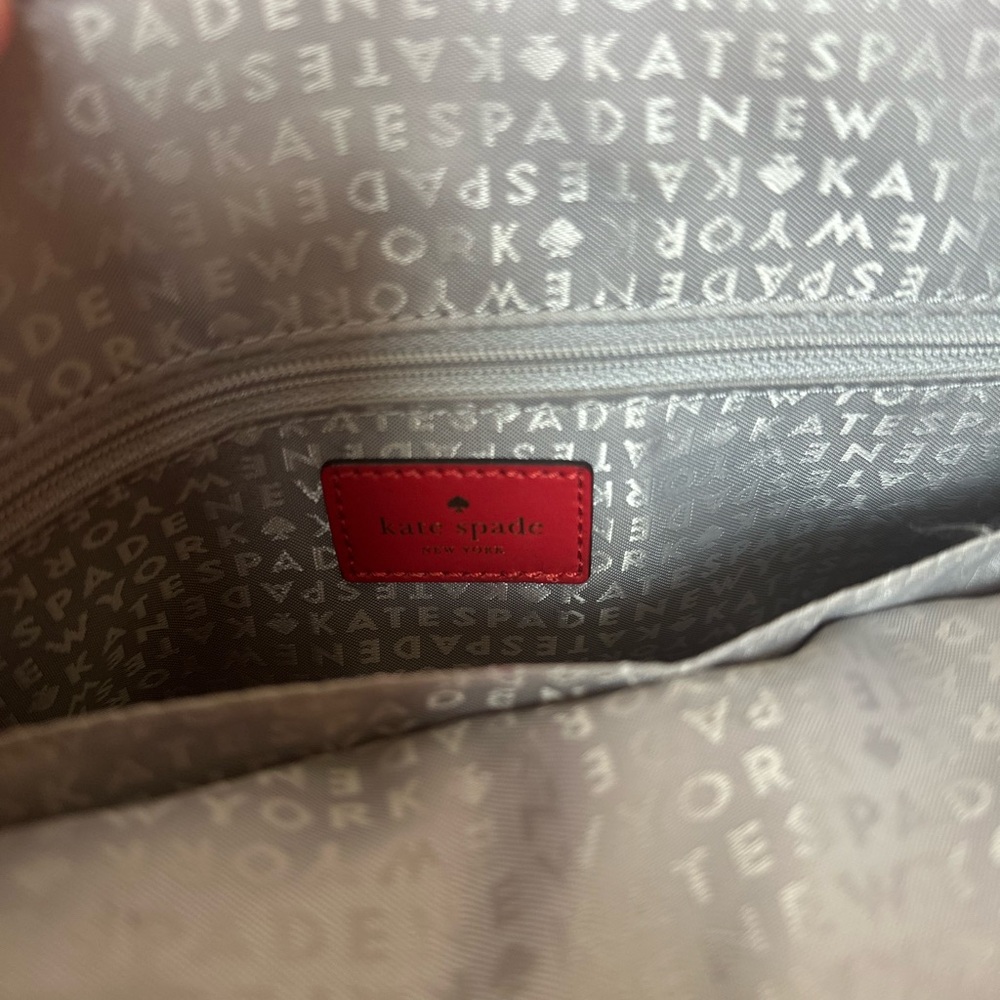 Kate Spade New York Purse Cedar Street Bow Harmony Tote Bag – Red Leather Gold - Picture 6 of 8
